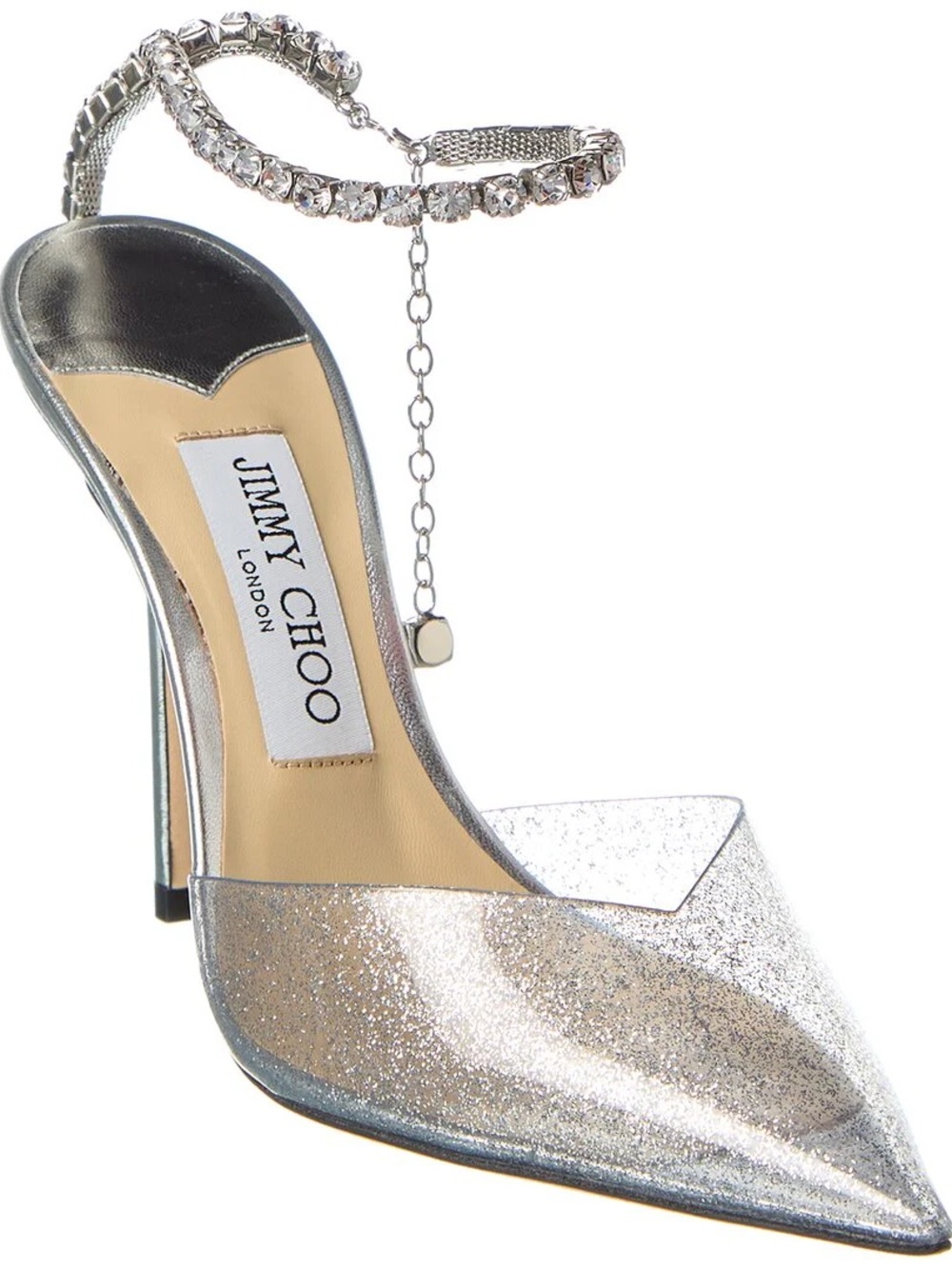 Jimmy Choo Saeda 100 Silver - Picture 7 of 7